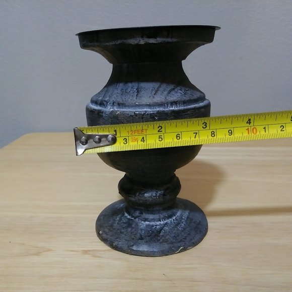 Partylite Pillar Candle Holder Slate Gray 5.5in - Picture 3 of 7